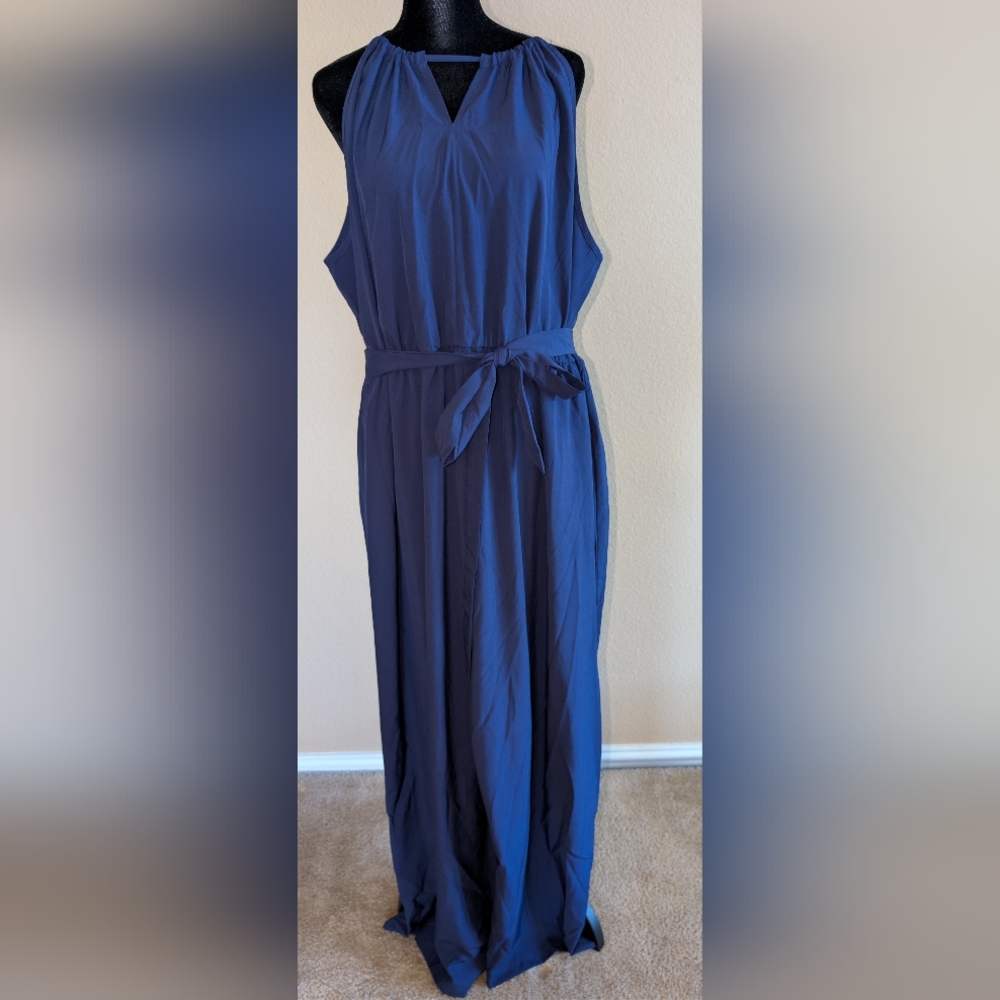 SHEIN Navy Sleeveless Jumpsuit